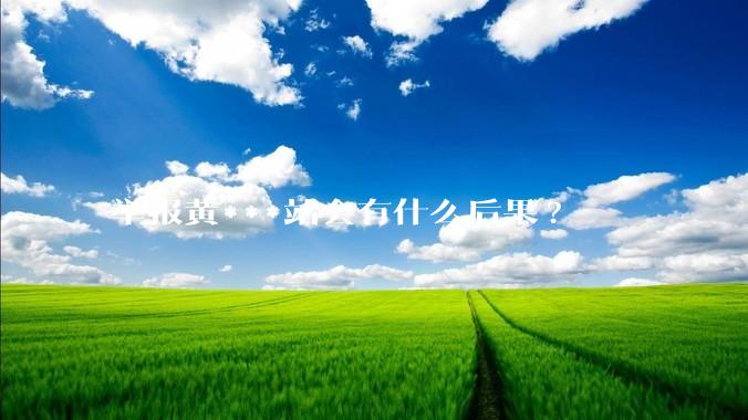 举报黄***站会有什么后果?